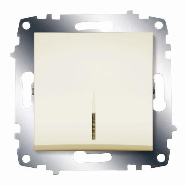 COSMO б/рамки Выключатель 1 кл с/п крем ABB