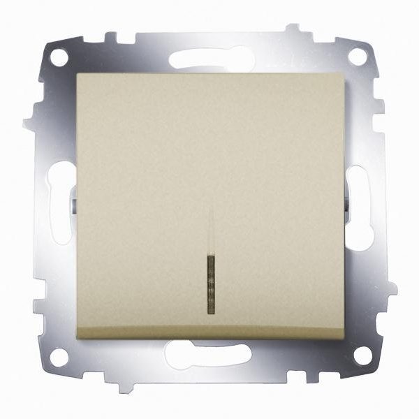 COSMO б/рамки Выключатель 1 кл с/п титаниум ABB